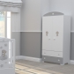 Bambino casa Piccolo Particolare grigio - Комплект 3ч. бебешко легло + скрин + гардероб Продукт Bambino casa Piccolo Particolare grigio - Комплект 3ч. бебешко легло + скрин + гардероб - 1 - BG Hlapeta
